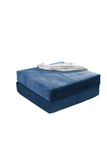 Teddy Ottoman Blau