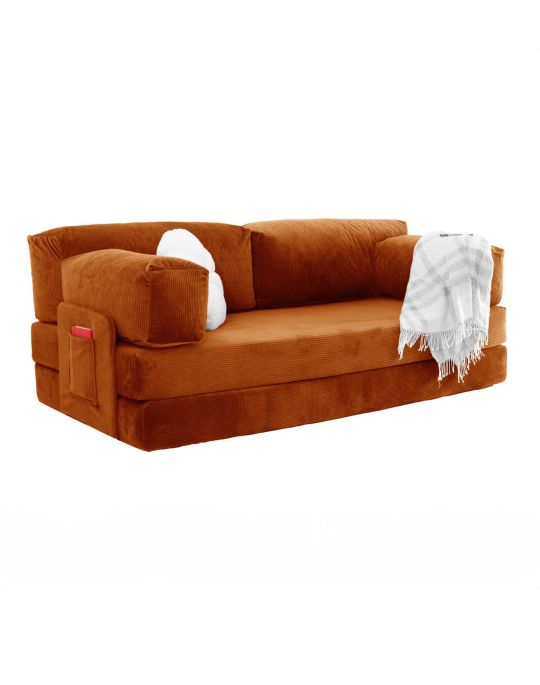 Wuuh Teddy Sofa Ziegelfarbe